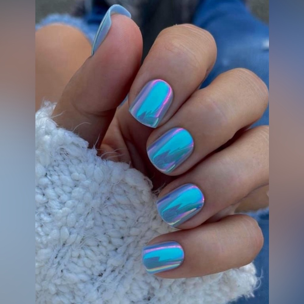 Red Aspen Nail dashes Beautiful Blue Donna Marie RARE partial box